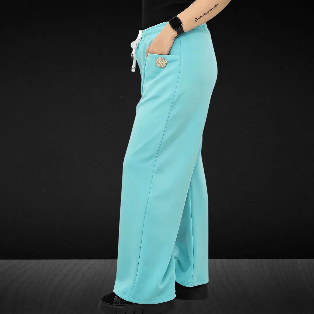 Spodnie dresowe z ozdobnym guzikiem Stylowa XL