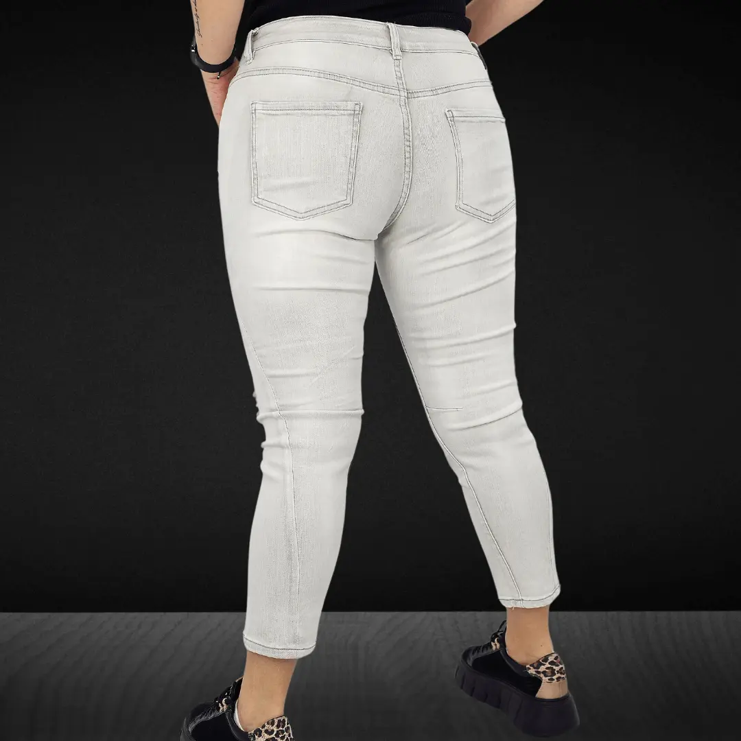 Spodnie jeansowe z napisem "LOVE Stylowa XL