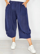 Spodnie kuloty z marszczeniem Stylowa XL