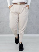 Spodnie masełkowe ze ściągaczem Stylowa XL