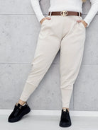 Spodnie masełkowe ze ściągaczem Stylowa XL