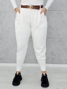 Spodnie masełkowe ze ściągaczem Stylowa XL