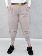 Spodnie masełkowe ze ściągaczem Stylowa XL