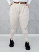 Spodnie masełkowe ze ściągaczem Stylowa XL