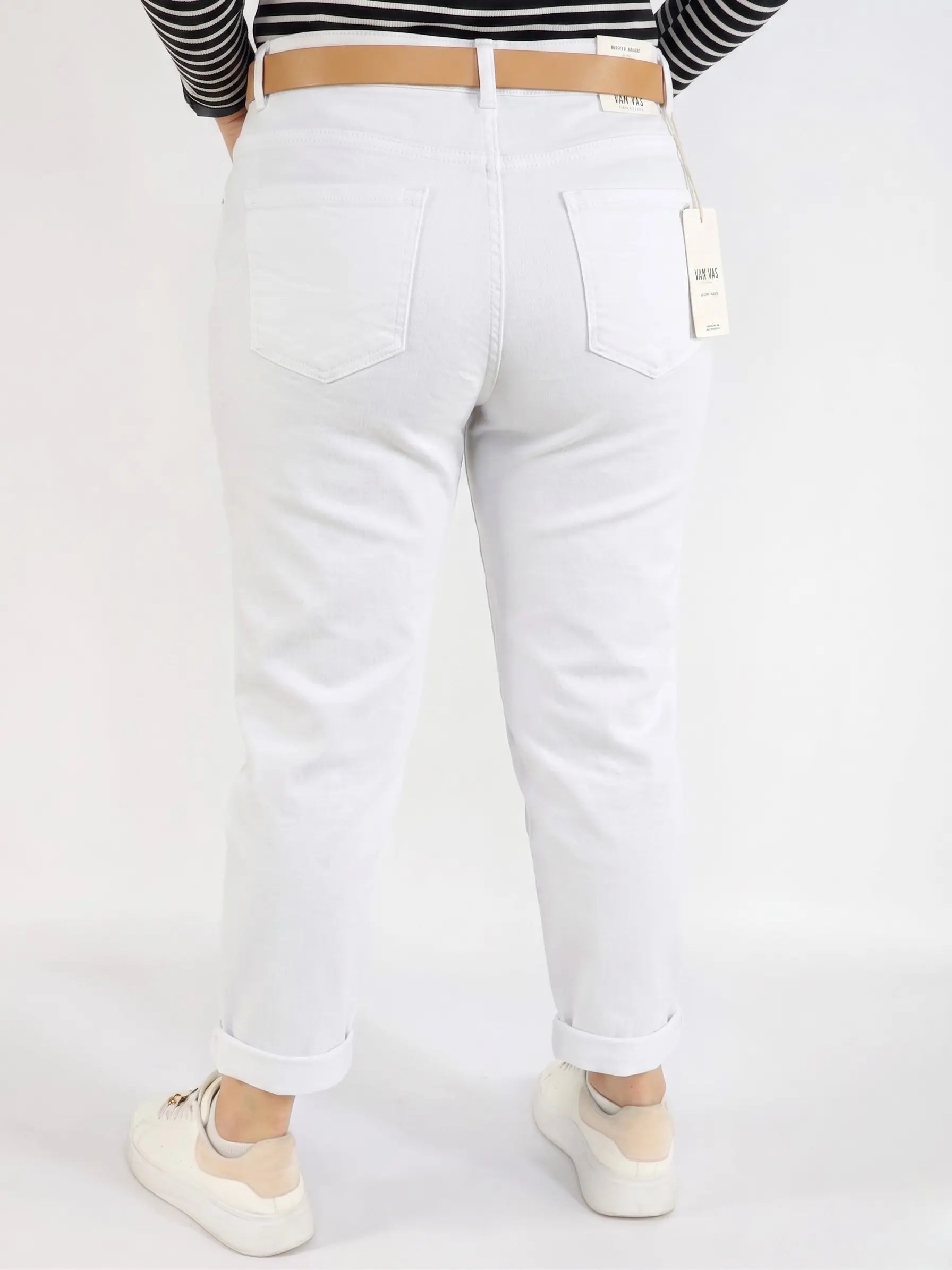 Spodnie plus size białe damskie klasyczne – wygodne spodnie XXL na co dzień i lato Stylowa XL