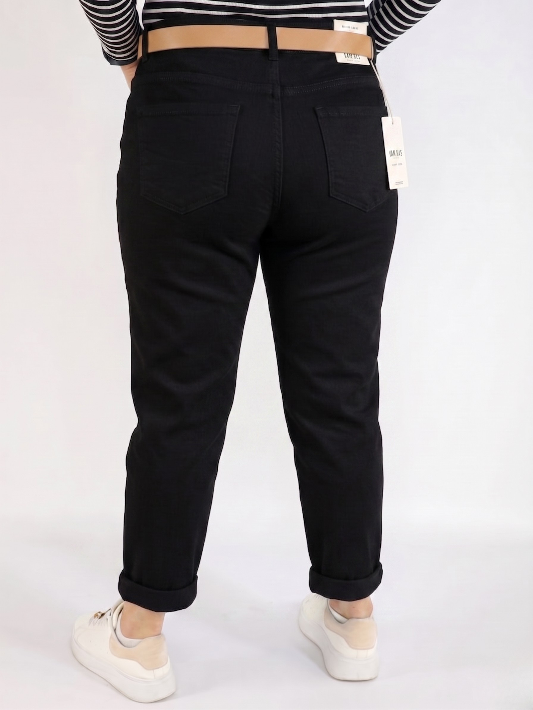 Spodnie plus size czarne damskie klasyczne – wygodne spodnie XXL z wysokim komfortem noszenia Stylowa XL