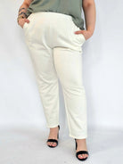 Spodnie plus size eleganckie z kieszeniami – spodnie XXL damskie Stylowa XL