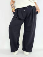 Spodnie plus size szerokie – wygodne spodnie XXL z gumką w pasie Stylowa XL