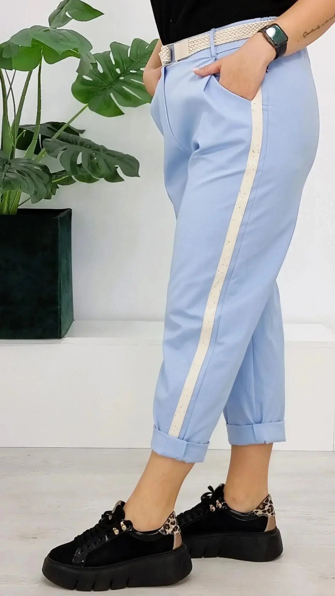 Spodnie z lampasem Stylowa XL