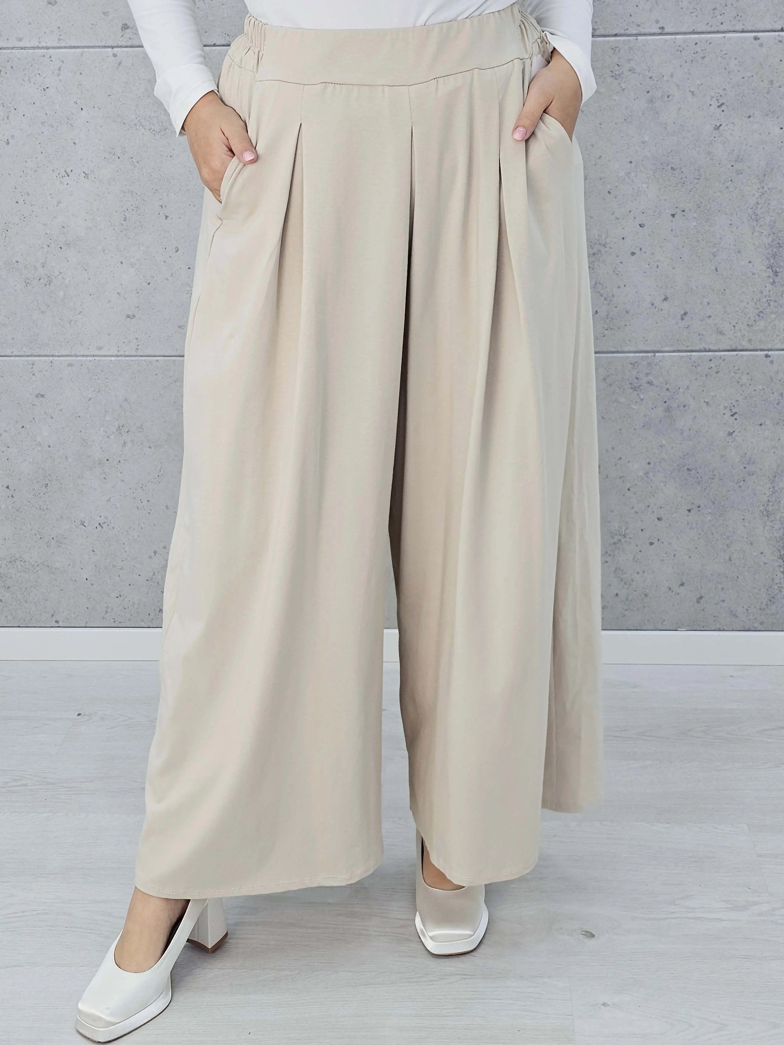 Spodnie z szeroką nogawką Stylowa XL