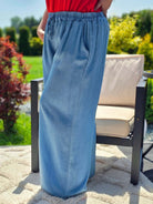 Spodnie z szeroką nogawką - dwa odcienie Stylowa XL