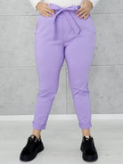 Spodnie z wiązaniem w pasie Stylowa XL