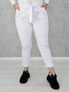 Spodnie z wiązaniem w pasie Stylowa XL