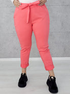 Spodnie z wiązaniem w pasie Stylowa XL