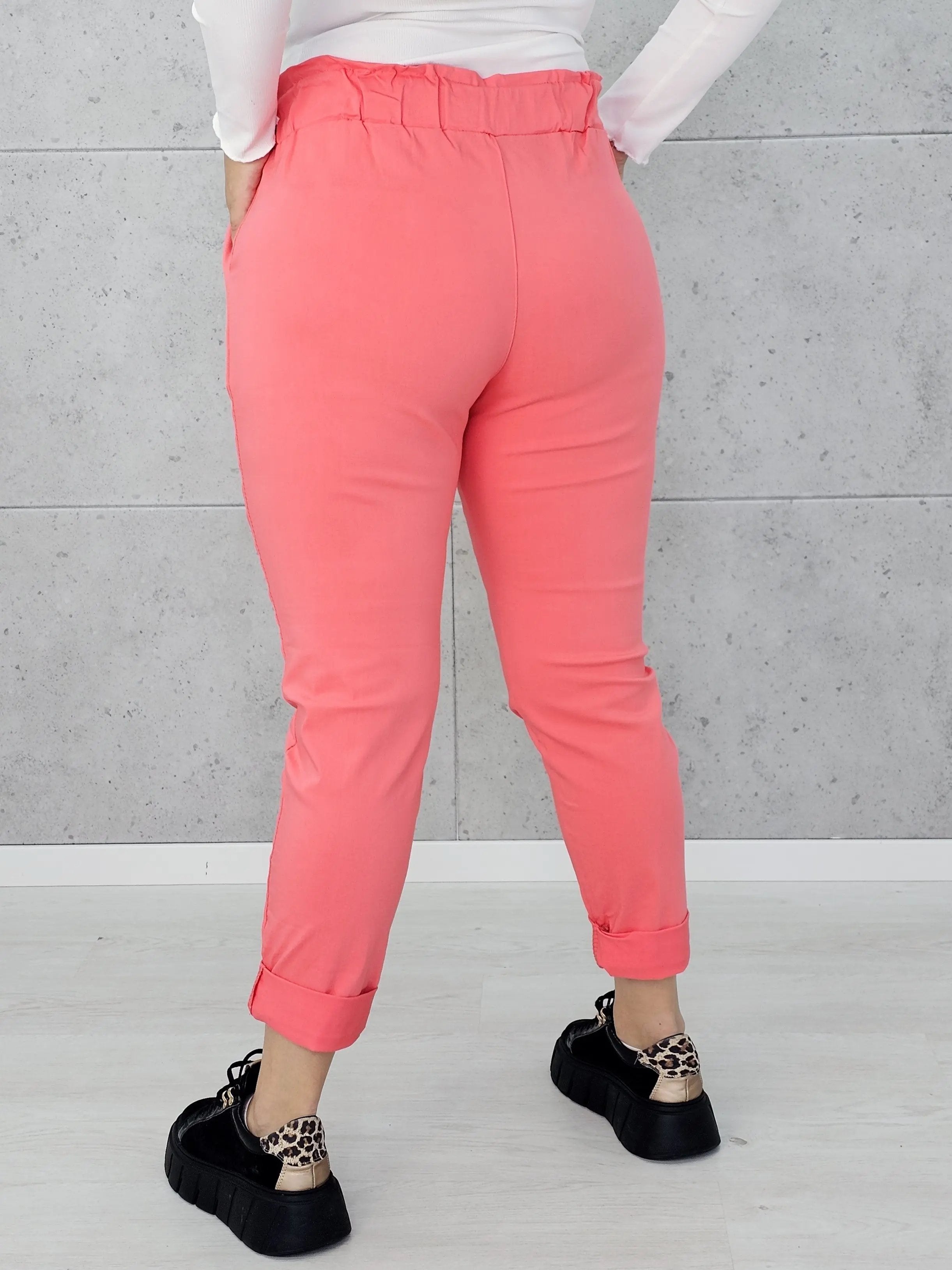 Spodnie z wiązaniem w pasie Stylowa XL