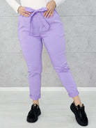 Spodnie z wiązaniem w pasie Stylowa XL