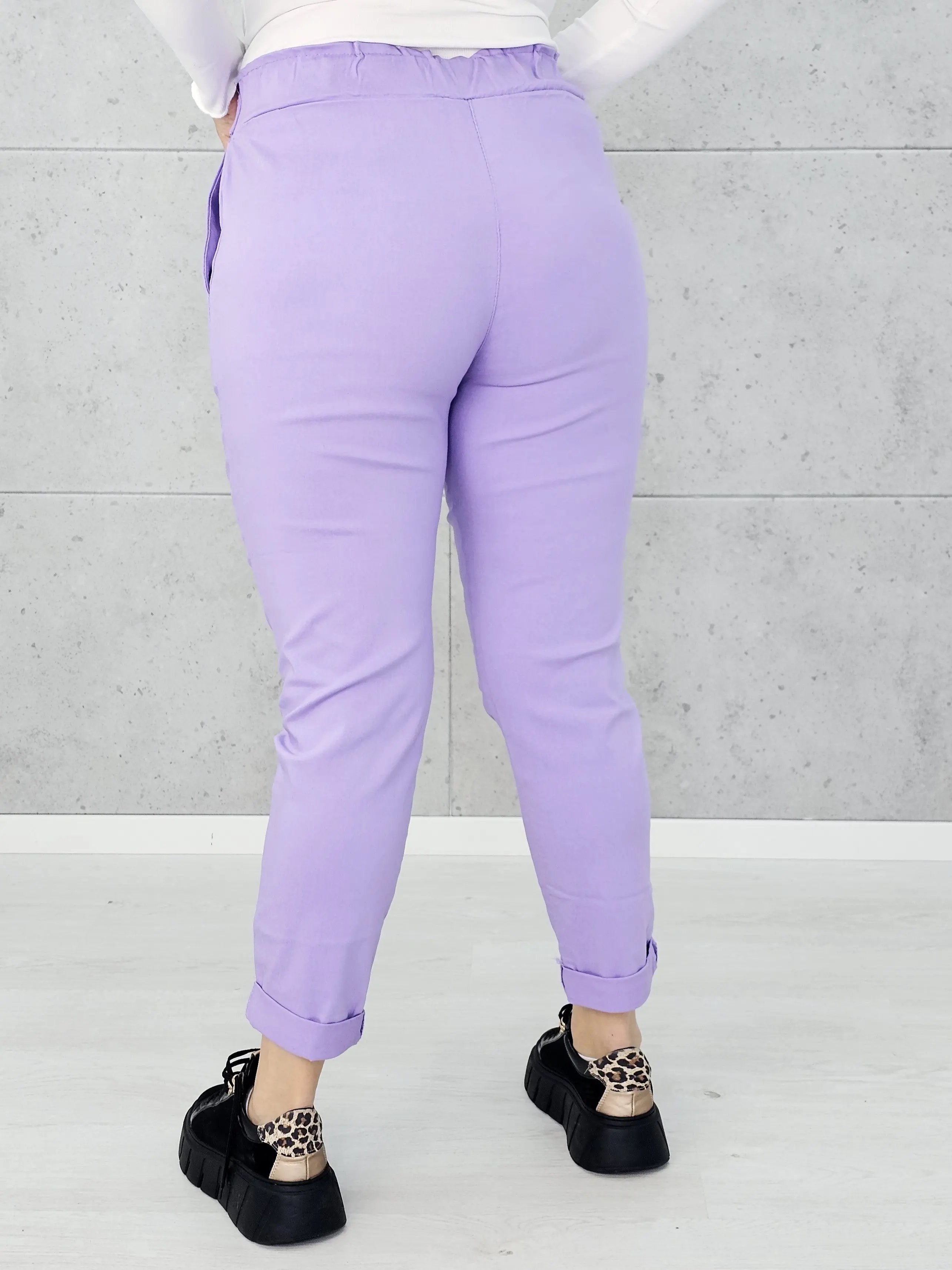 Spodnie z wiązaniem w pasie Stylowa XL