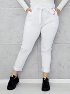 Spodnie z wiązaniem w pasie Stylowa XL