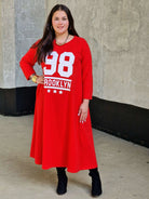 Sportowa Sukienka z Motywem Brooklyn Stylowa XL