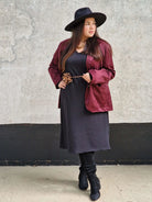 Stylowa sukienka z ozdobną aplikacją kwiatka Stylowa XL