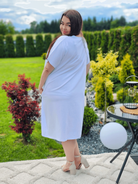 Stylowa sukienka z ozdobnym motywem Stylowa XL