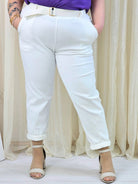 Stylowe i wygodne spodnie z cienkiego sztruksu -  LIVANS Stylowa XL