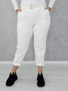 Stylowe i wygodne spodnie z cienkiego sztruksu -  LIVANS Stylowa XL