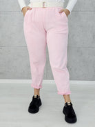 Stylowe i wygodne spodnie z cienkiego sztruksu -  LIVANS Stylowa XL