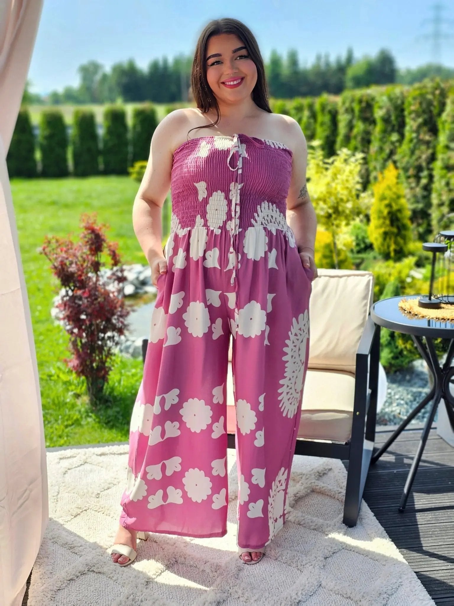 Stylowy kombinezon z kieszeniami - w kilku kolorach Stylowa XL