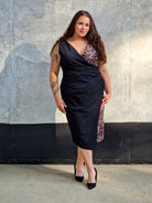 Sukienka Damska z Modnym Zwierzęcym Stylowa XL