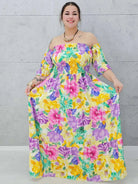 Sukienka Hiszpanka, kwiatowa elegancja Stylowa XL