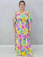 Sukienka Hiszpanka, kwiatowa elegancja Stylowa XL