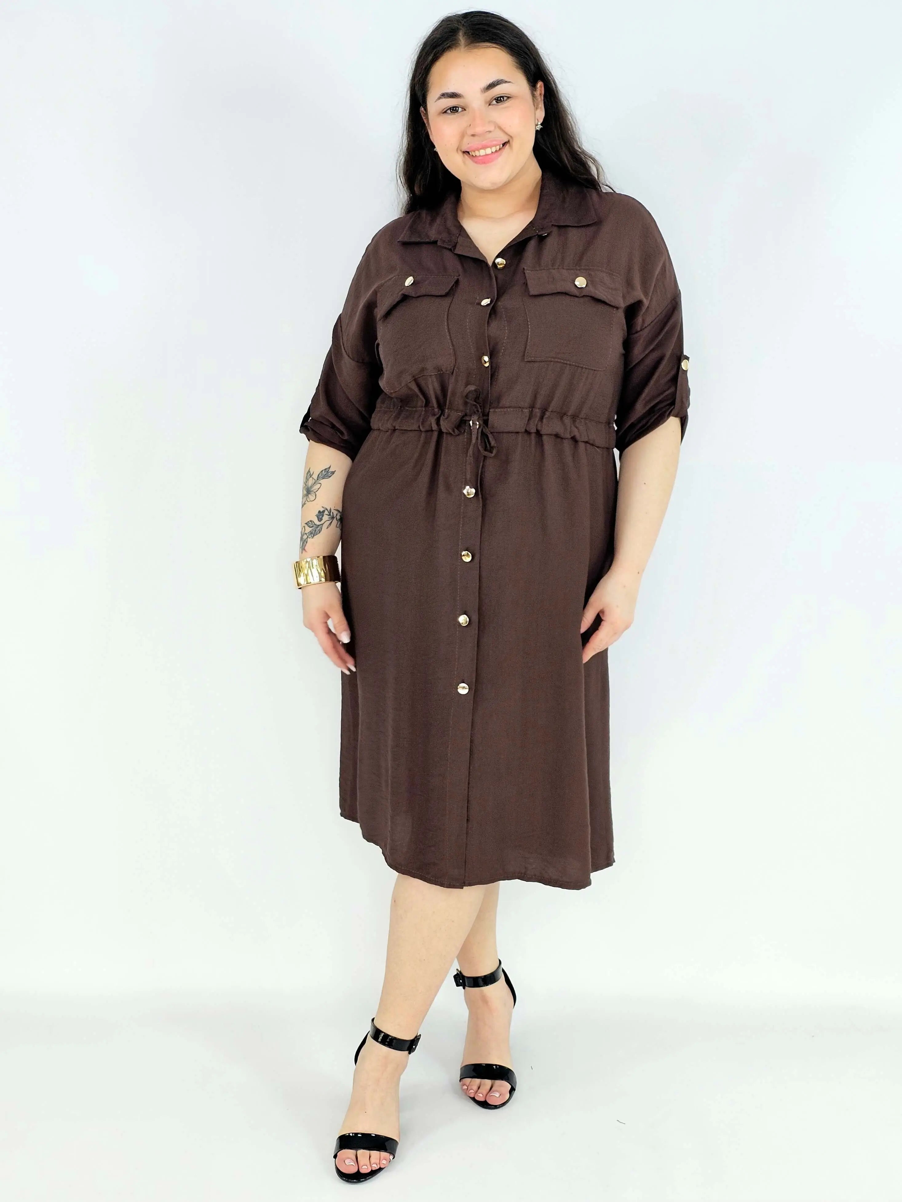 Sukienka Koszulowa StylowaXL – Moda Plus Size dla Kobiet XXL Stylowa XL