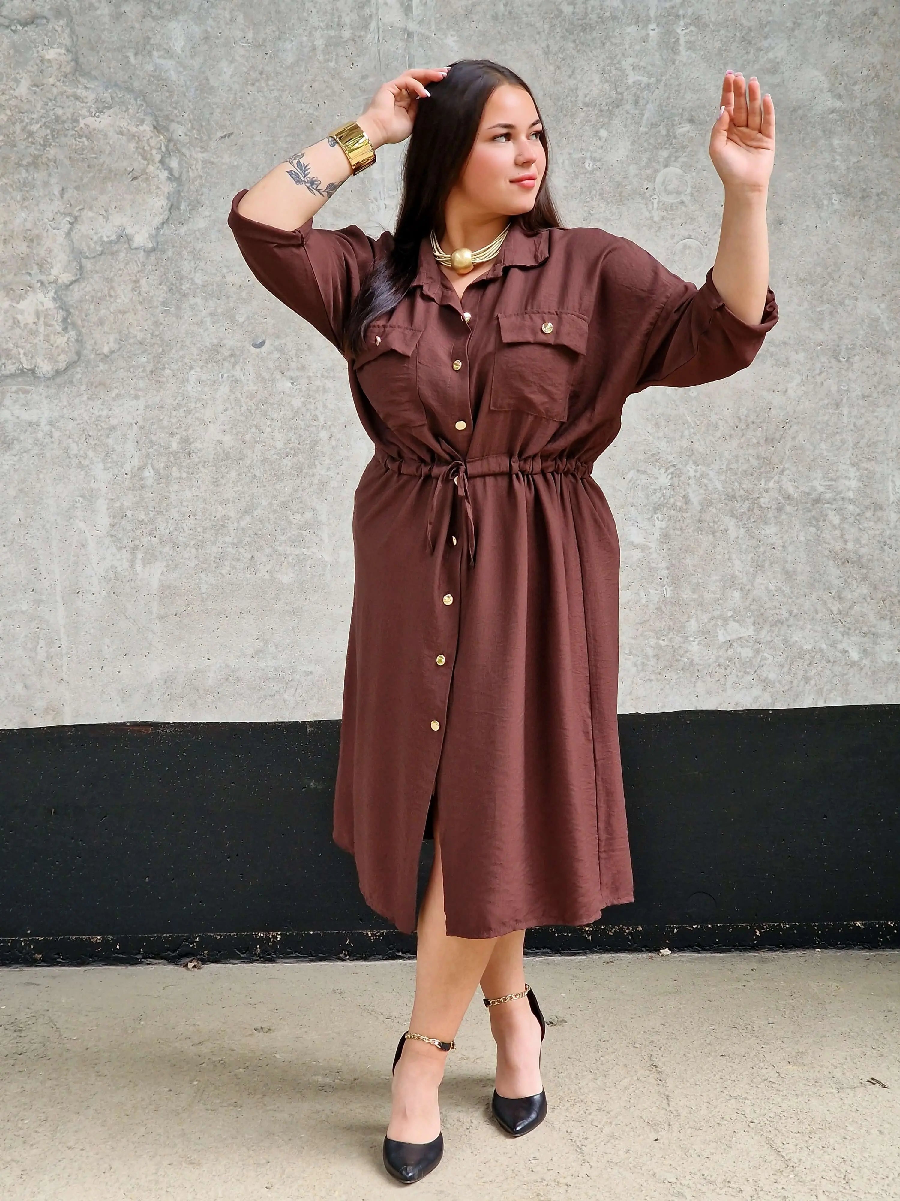 Sukienka Koszulowa StylowaXL – Moda Plus Size dla Kobiet XXL Stylowa XL