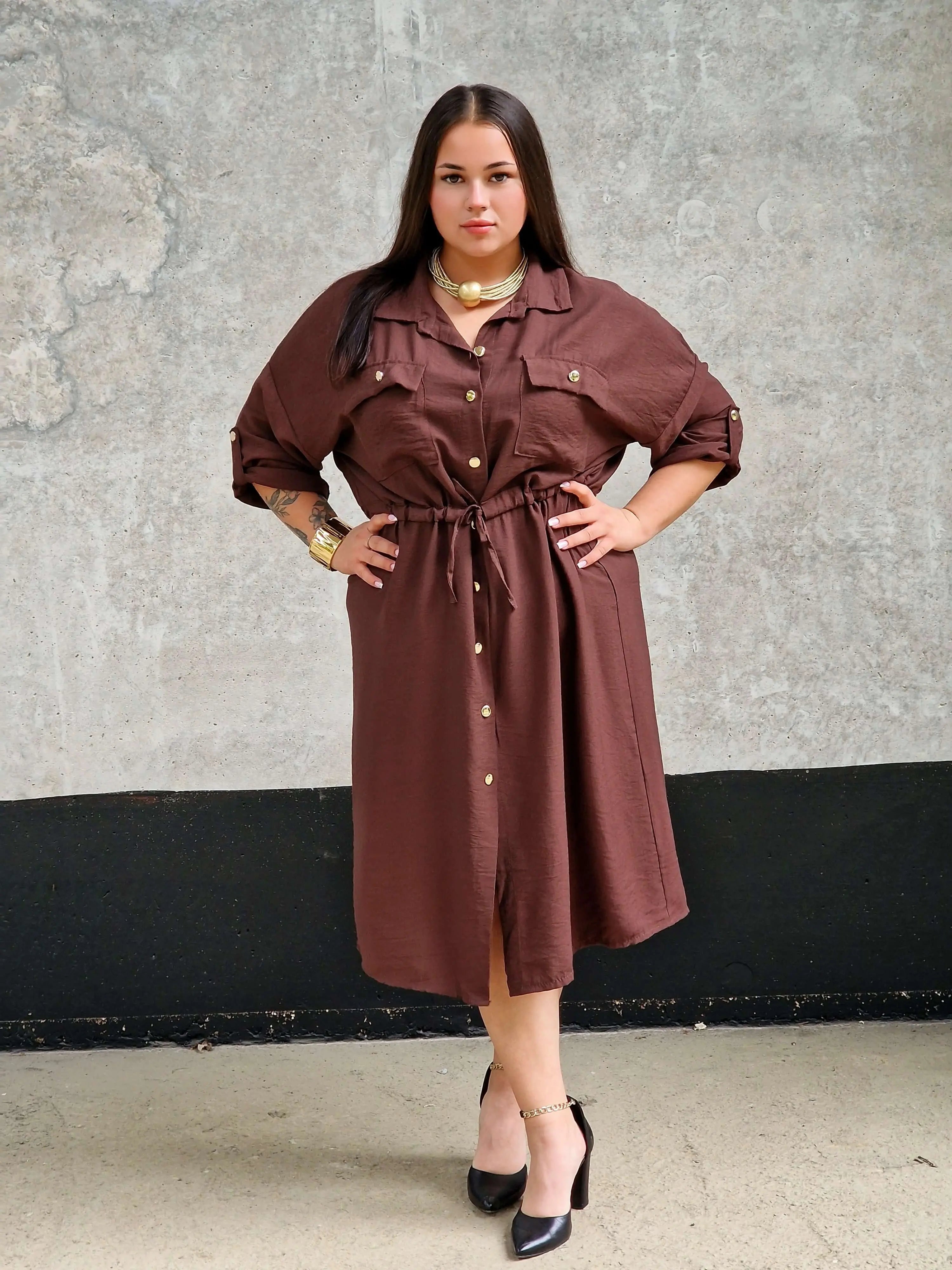 Sukienka Koszulowa StylowaXL – Moda Plus Size dla Kobiet XXL Stylowa XL