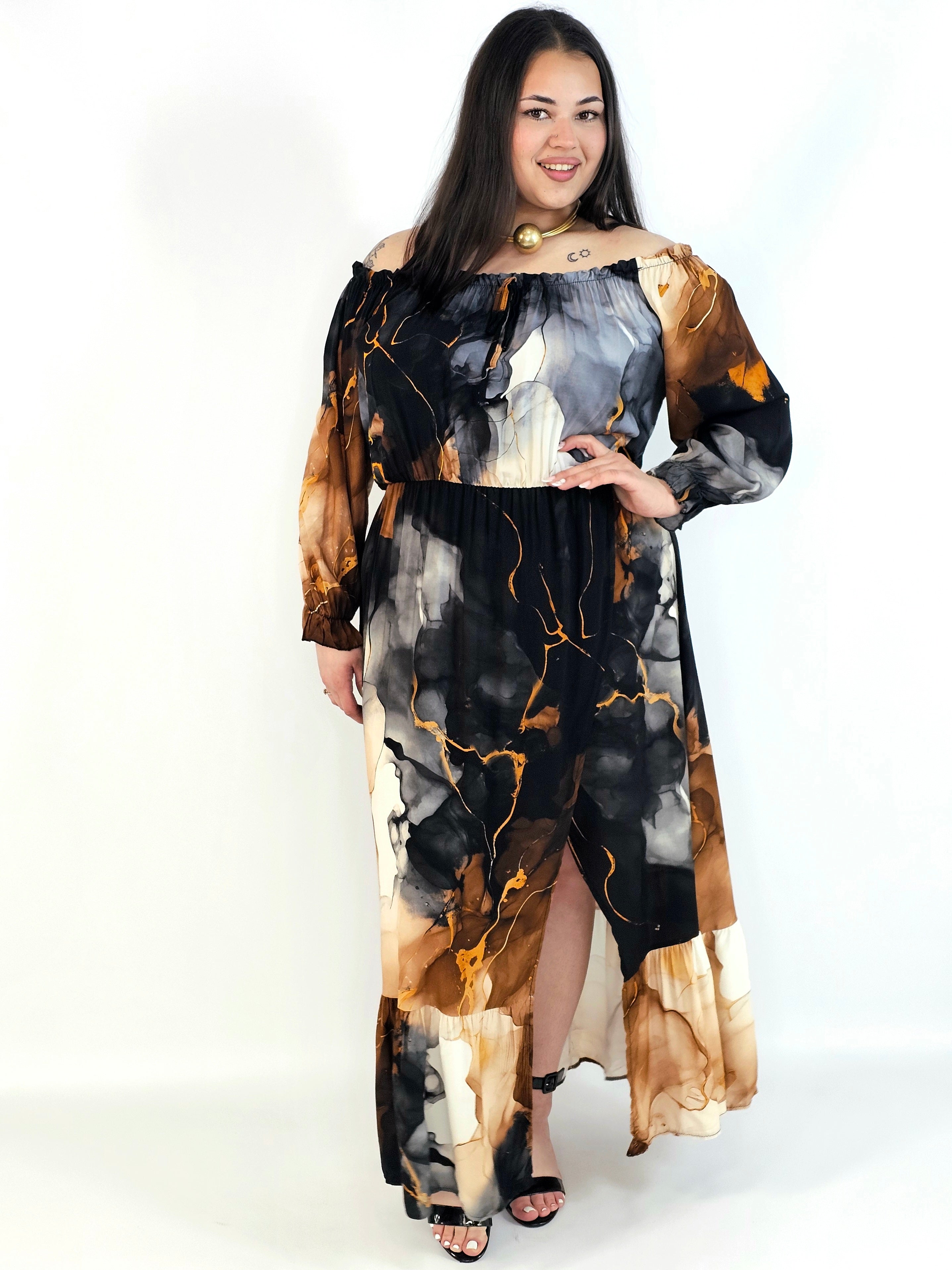 Sukienka Maxi Plus Size StylowaXL – Letnia Zmysłowość dla Kobiet XXL Stylowa XL