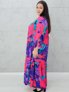 Sukienka Maxi w Kwiatowy Print Stylowa XL