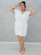 Sukienka POLSKIEGO PRODUCENTA - biała Stylowa XL