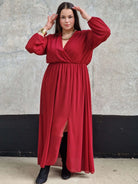 Sukienka Pełna Elegancji - czerwona Stylowa XL
