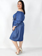 Sukienka Plus Size Hiszpanka Z Odkrytymi Ramionami – Styl I Wygoda Na Co Dzień Stylowa XL