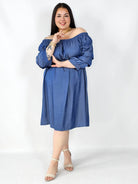 Sukienka Plus Size Hiszpanka Z Odkrytymi Ramionami – Styl I Wygoda Na Co Dzień Stylowa XL