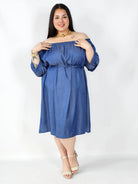 Sukienka Plus Size Hiszpanka Z Odkrytymi Ramionami – Styl I Wygoda Na Co Dzień Stylowa XL