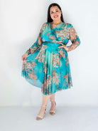Sukienka Plus Size Kopertowa Z Rozkloszowanym Dołem Stylowa XL