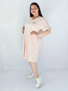 Sukienka Plus Size Luźna Z Dekoltem V I Ozdobnym Detalem Stylowa XL