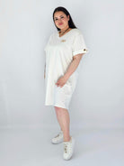 Sukienka Plus Size Luźna Z Dekoltem V I Ozdobnym Detalem Stylowa XL