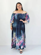 Sukienka Plus Size Maxi Z Artystycznym Printem – Lekka, Zwiewna I Wyjątkowa Stylowa XL Stylowa XL