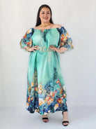 Sukienka Plus Size Maxi Z Artystycznym Printem – Lekka, Zwiewna I Wyjątkowa Stylowa XL Stylowa XL