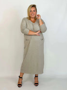 Sukienka Plus Size maxi z kieszeniami – kobieca wygoda w pięknym wydaniu Stylowa XL