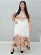 Sukienka Różany Powiew Elegancji Stylowa XL