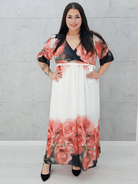 Sukienka Różany Powiew Elegancji Stylowa XL